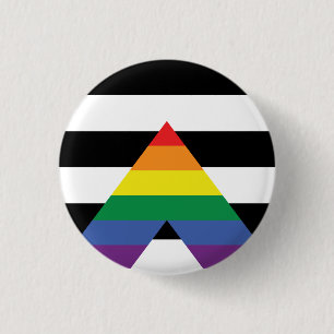 Botón de bandera del Orgullo de Aliado Directo