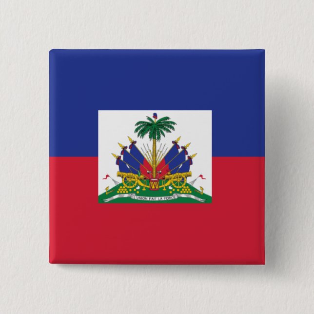 Botón de bandera haitiana (Anverso)
