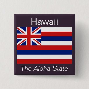 Botón de bandera hawaiana