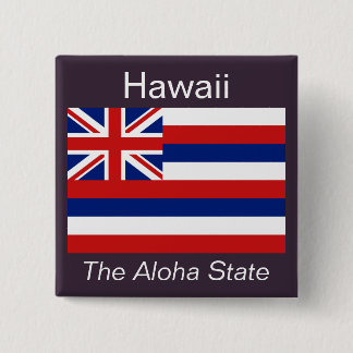 Botón de bandera hawaiana