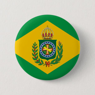 Botón de bandera Imperio de Brasil