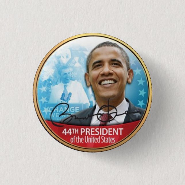 Botón de Barack Obama (Anverso)