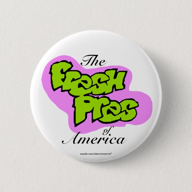 Botón de Barack Obama "Pres fresco de America™" (Anverso)