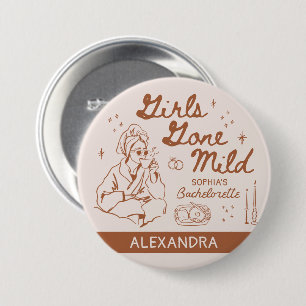 Botón de Bata de Spa para Despedida de Soltera Gir