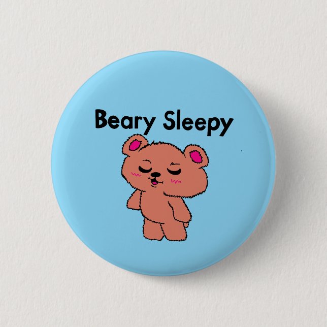 Botón de Beary Soñoliento (Anverso)