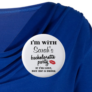 botón de bebida personalizada de Bachelorette Part