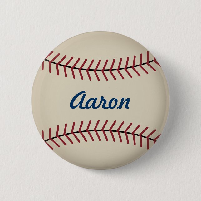 Botón de béisbol deportivo de cosecha personalizad (Anverso)