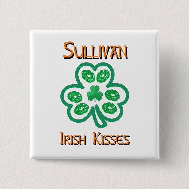 Botón de Besos Irlandeses de Sullivan (Anverso)