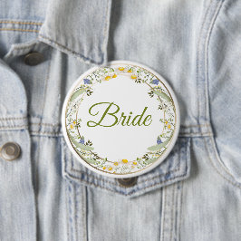 Botón de Boda de Flores de Verano - Personalizable