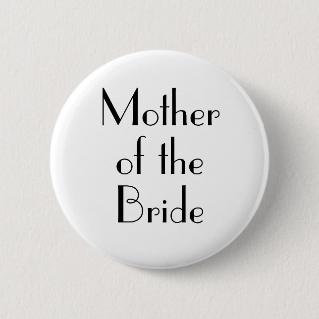 Botón de boda de madre de la novia Art Déco (Anverso)