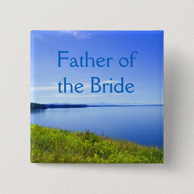 Botón de boda, padre de la novia o novio. (Anverso)