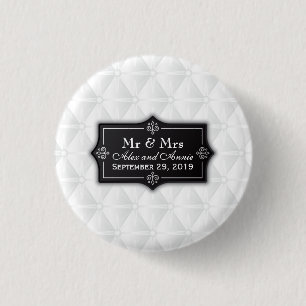 botón de Boda personalizado de lujo