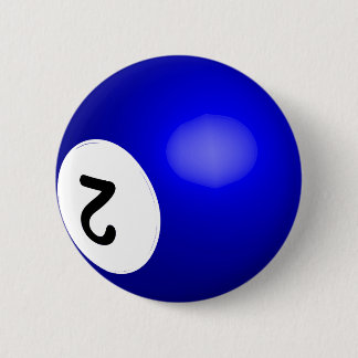 Botón de Bola de Billar Número 2