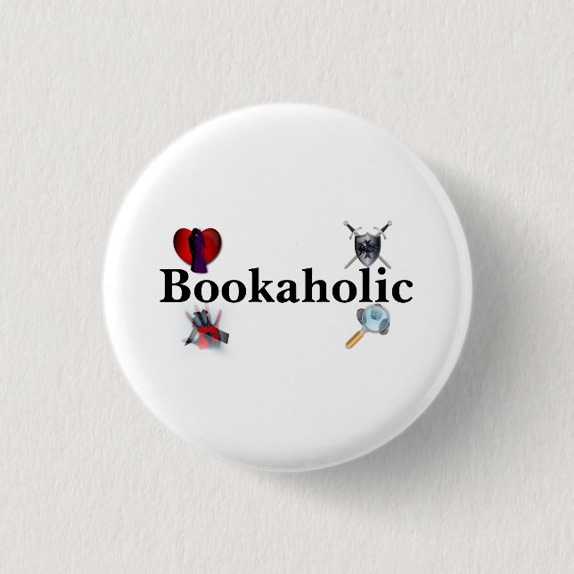 Botón de Bookaholic (Anverso)