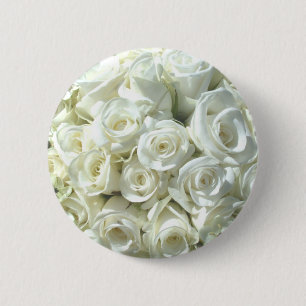 Botón de Bouquet de la novia blanca - Personaliza
