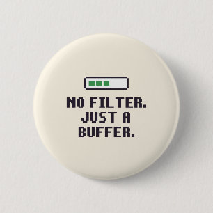 Botón de buffer sin filtro divertido de TDAH