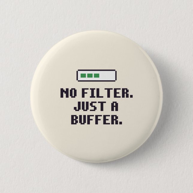 Botón de buffer sin filtro divertido de TDAH (Anverso)
