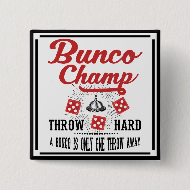 Botón de Bunco - campeón de Bunco (Anverso)