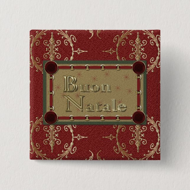 Botón de Buon Natale (Anverso)
