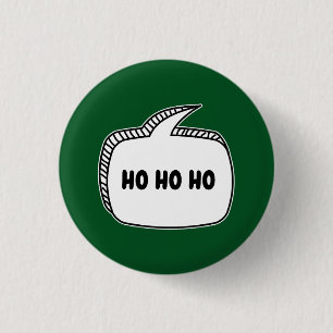 Botón de Burbuja de Texto HO HO HO