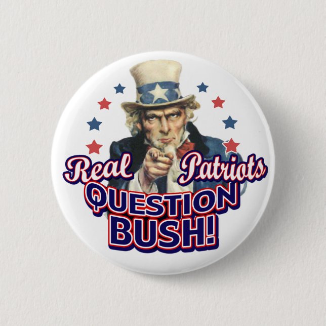 Botón de Bush de la pregunta (Anverso)