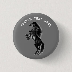 Botón de caballo con texto Personalizado - Elegir