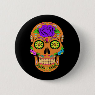 Botón de Calaveras de Azúcar