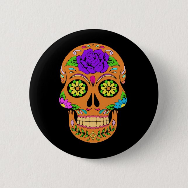 Botón de Calaveras de Azúcar (Anverso)
