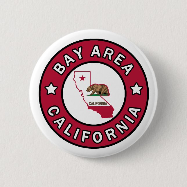 Botón de California del área de la bahía (Anverso)
