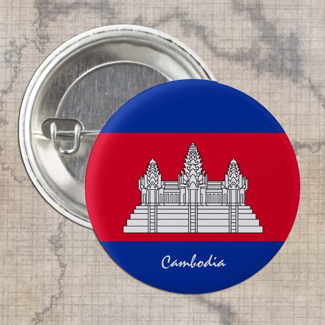 Botón de Camboya, moda patriótica de la bandera ca (Subido por el creador)