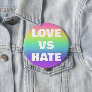 botón de campaña Amor Vs Odio