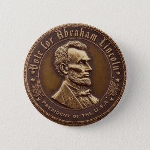 Botón de campaña de Abraham Lincoln