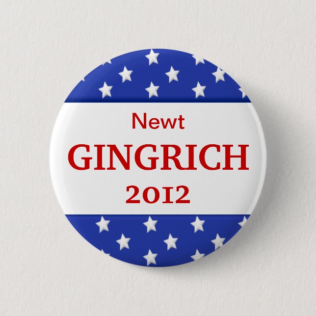 botón de campaña de Gingrich 2012 (Anverso)