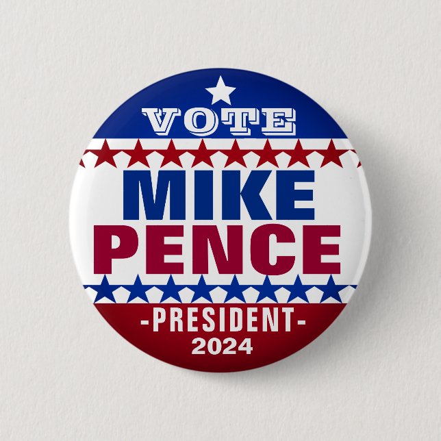 Botón de campaña de Mike Pence para Presidente 202 (Anverso)