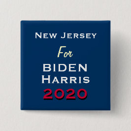 Botón de campaña de NUEVA JERSEY para BIDEN HARRIS