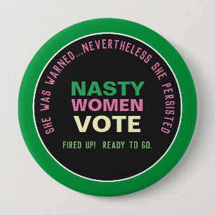 Botón de campaña de VOTO 2024 DE MUJERES NASTY (ve