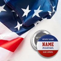 Botón de campaña electoral personalizada