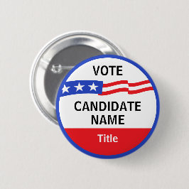 Botón de campaña electoral personalizada