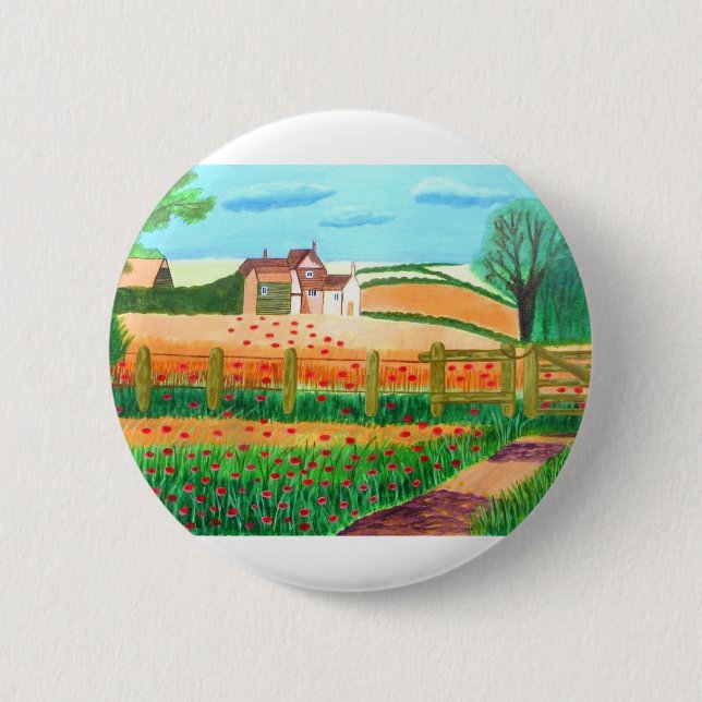 botón de Campo de amapolas (Anverso)