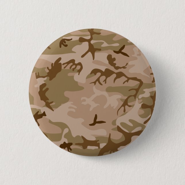 Botón de Camuflaje de Arena del Desierto (Anverso)