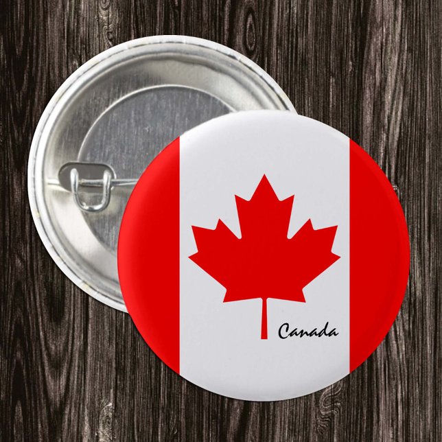 Botón de Canadá, moda patriótica de Bandera Canadi (Subido por el creador)