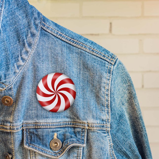 Botón de canto de menta (Show your sweet tooth with a peppermint candy button. )