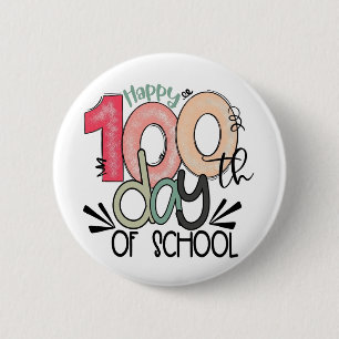 botón de celebración de 100 días de escuela / insi