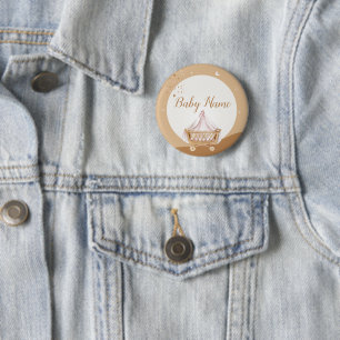 Botón de Celebración de Aqiqah Personalizado Favor