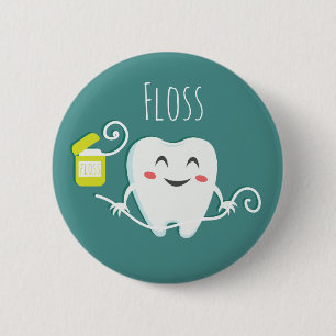 Botón de Cepillado de Dientes Dentista