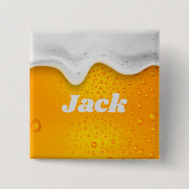 botón de cerveza de personalizable cuadrado