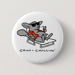 Botón de Chillin de la chinchilla