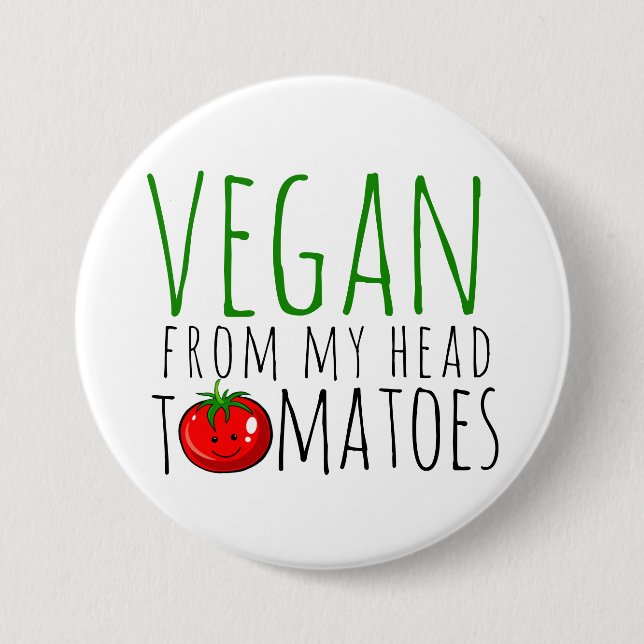 Botón de chiste vegano (Anverso)