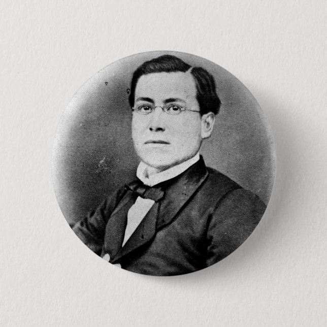 Botón de Cinco de Mayo Ignacio Zaragoza Seguín (Anverso)