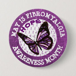 Botón de cinta del Mes de Conciencia de la Fibromi